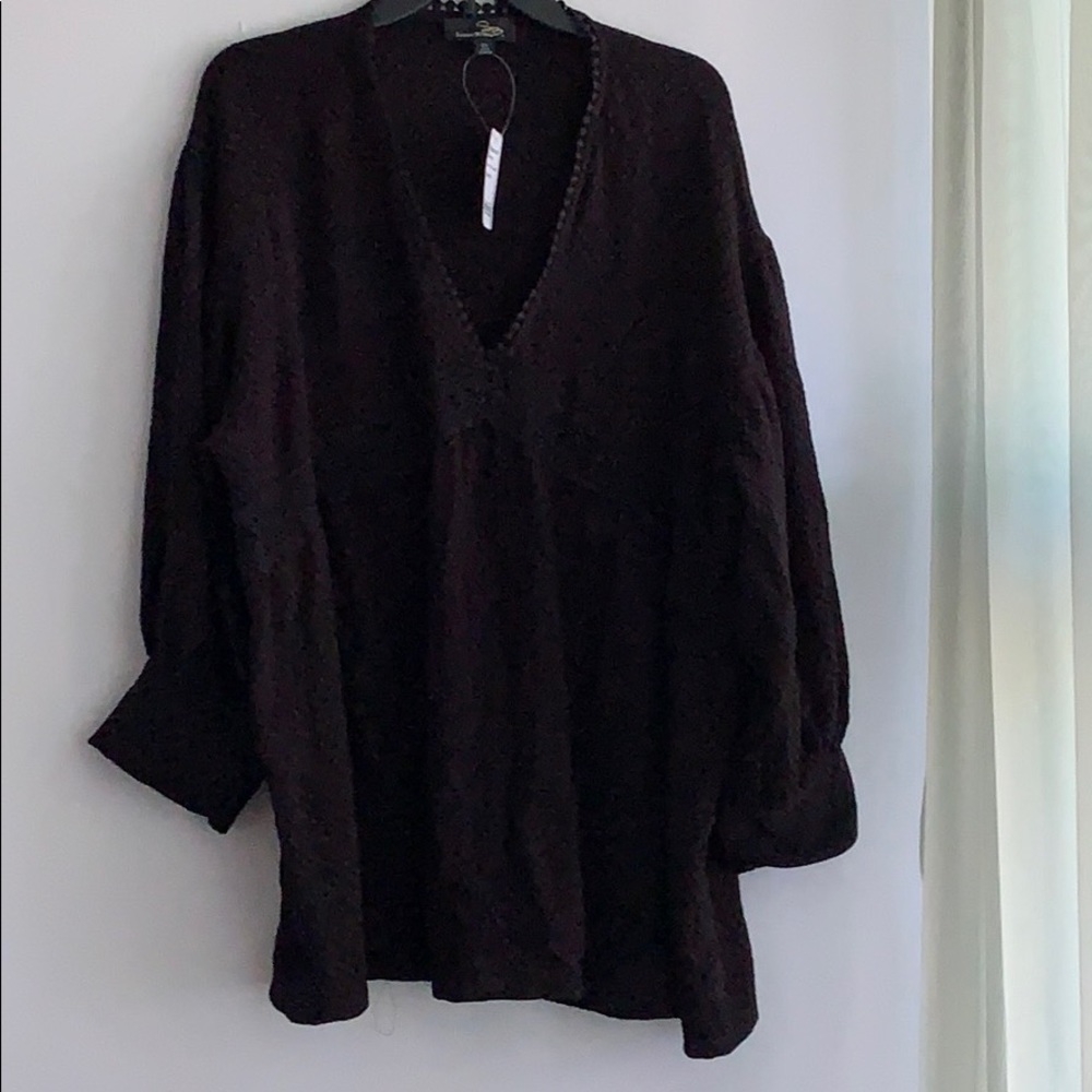 NWT Black Suzanne Betro Plus size Top